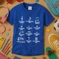 Musical Notes Symbol Humor Funny Kids T-Shirt thumb 3