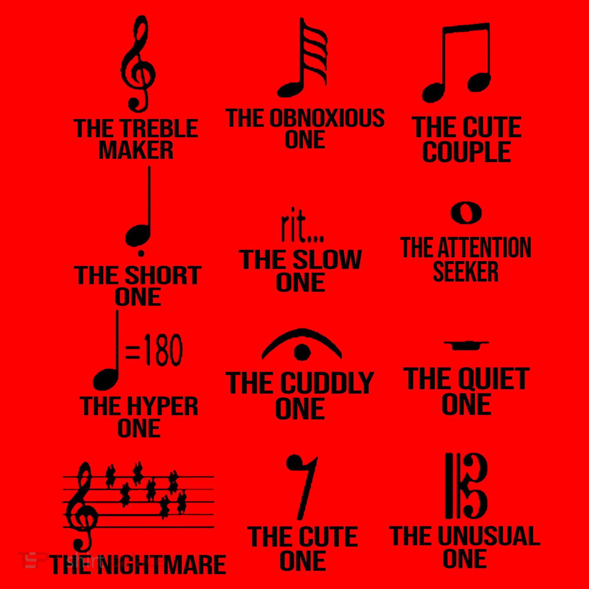 Musical Notes Symbol Humor Funny Santa Hat