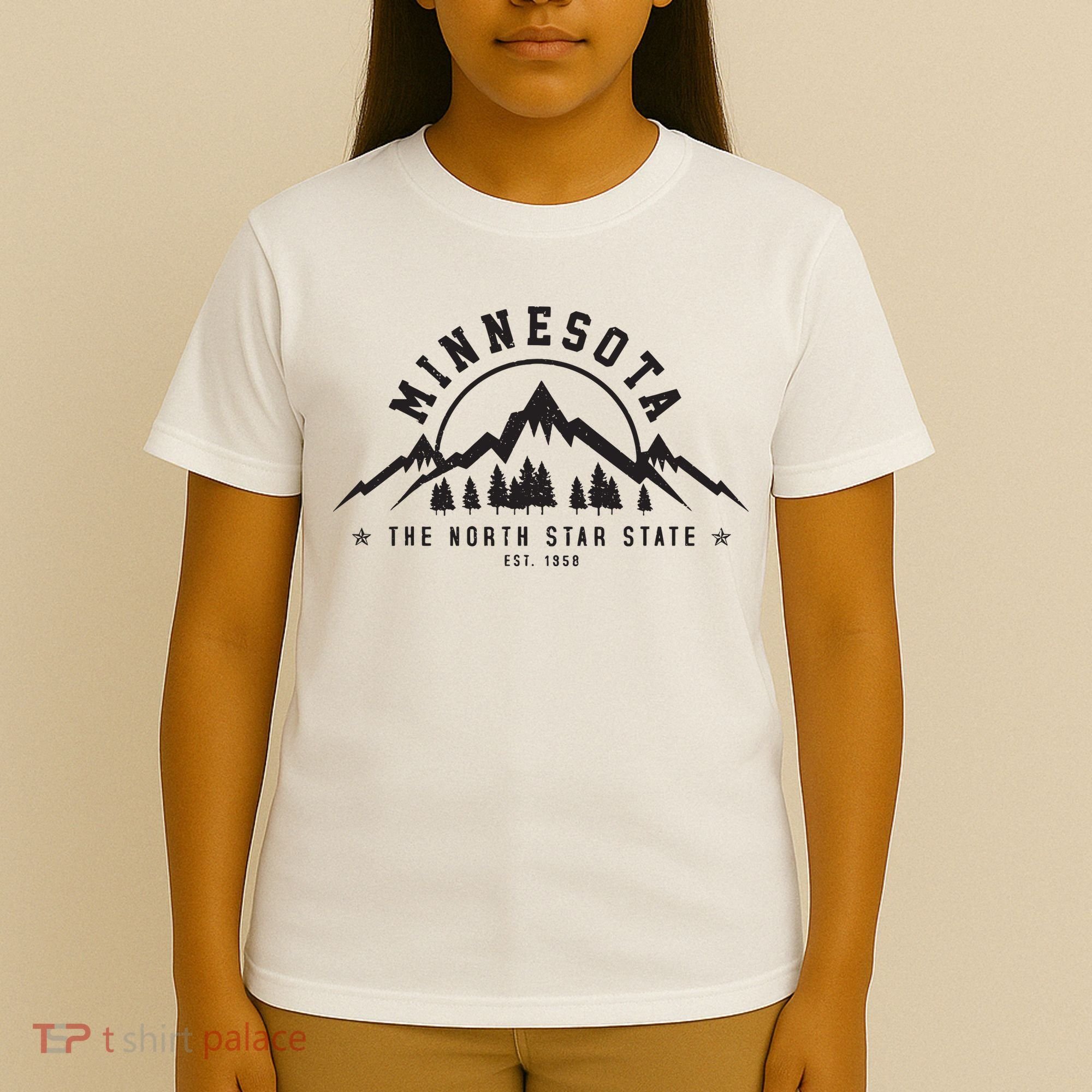 Minnesota North Star State Est 1858 Vintage Mountains Gift T-Shirt