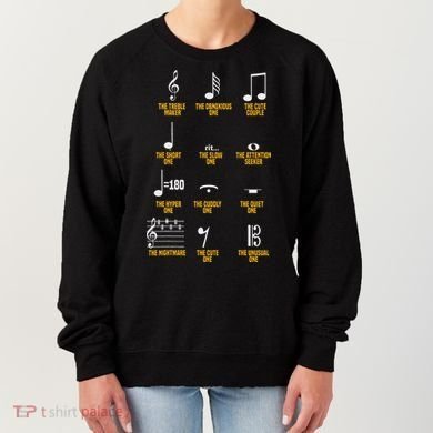 Musical Notes Symbol Definition Humor Musician Women's Sweatshirt