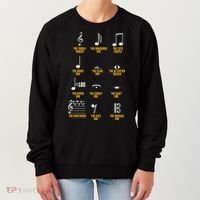 Musical Notes Symbol Definition Humor Musician Women's Sweatshirt thumb 0