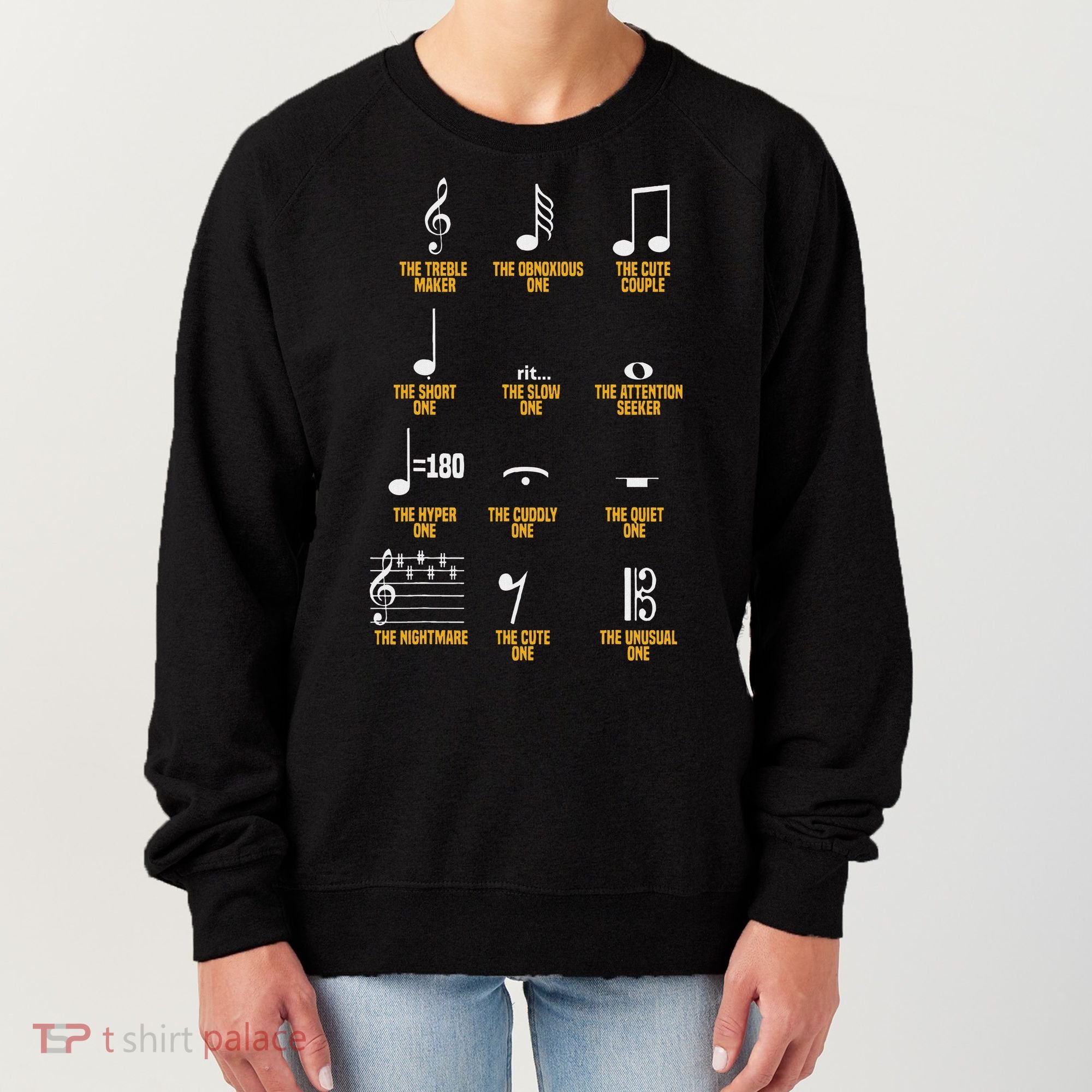 Musical Notes Symbol Definition Humor Musician Women's Sweatshirt
