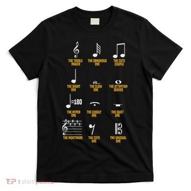 Musical Notes Symbol Definition Humor Musician T-Shirt