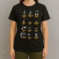 Musical Notes Symbol Definition Humor Musician T-Shirt thumb 4
