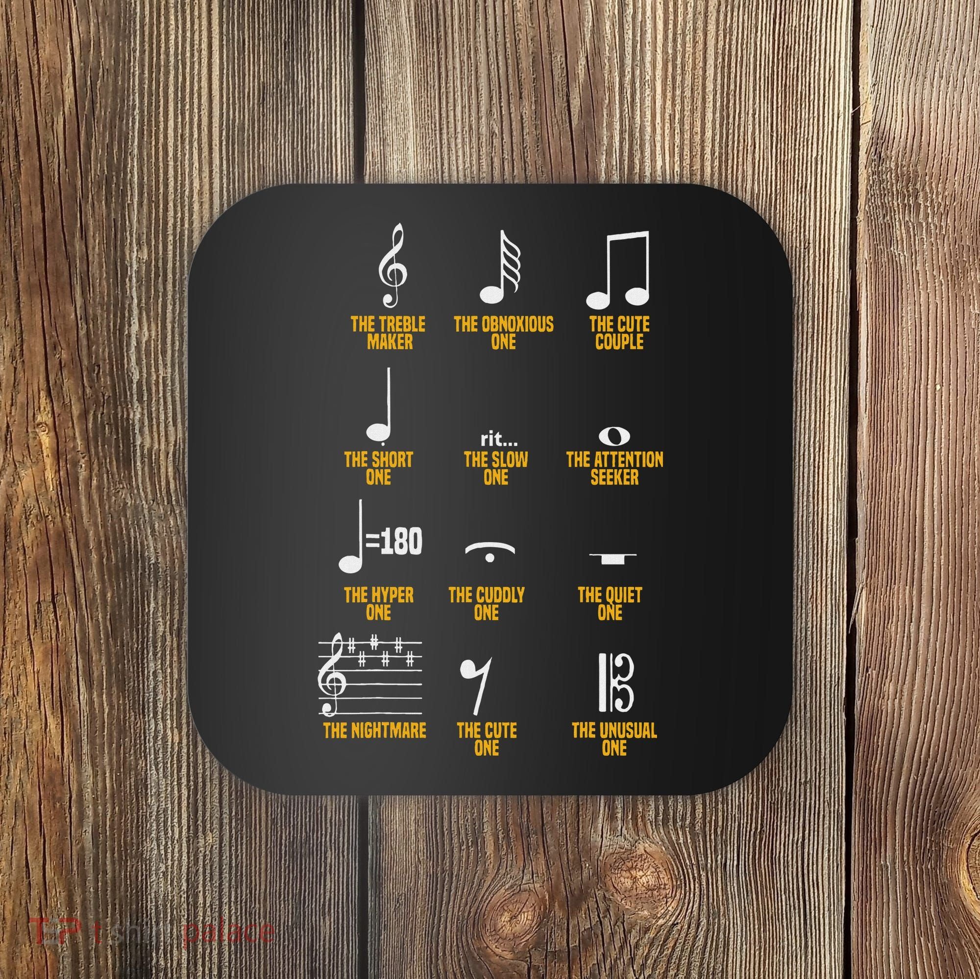 Musical Notes Symbol Definition Humor Musician Coaster