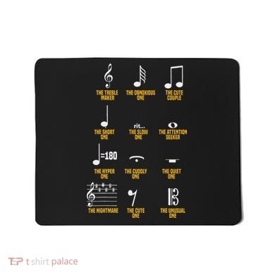 Musical Notes Symbol Definition Humor Musician Mousepad