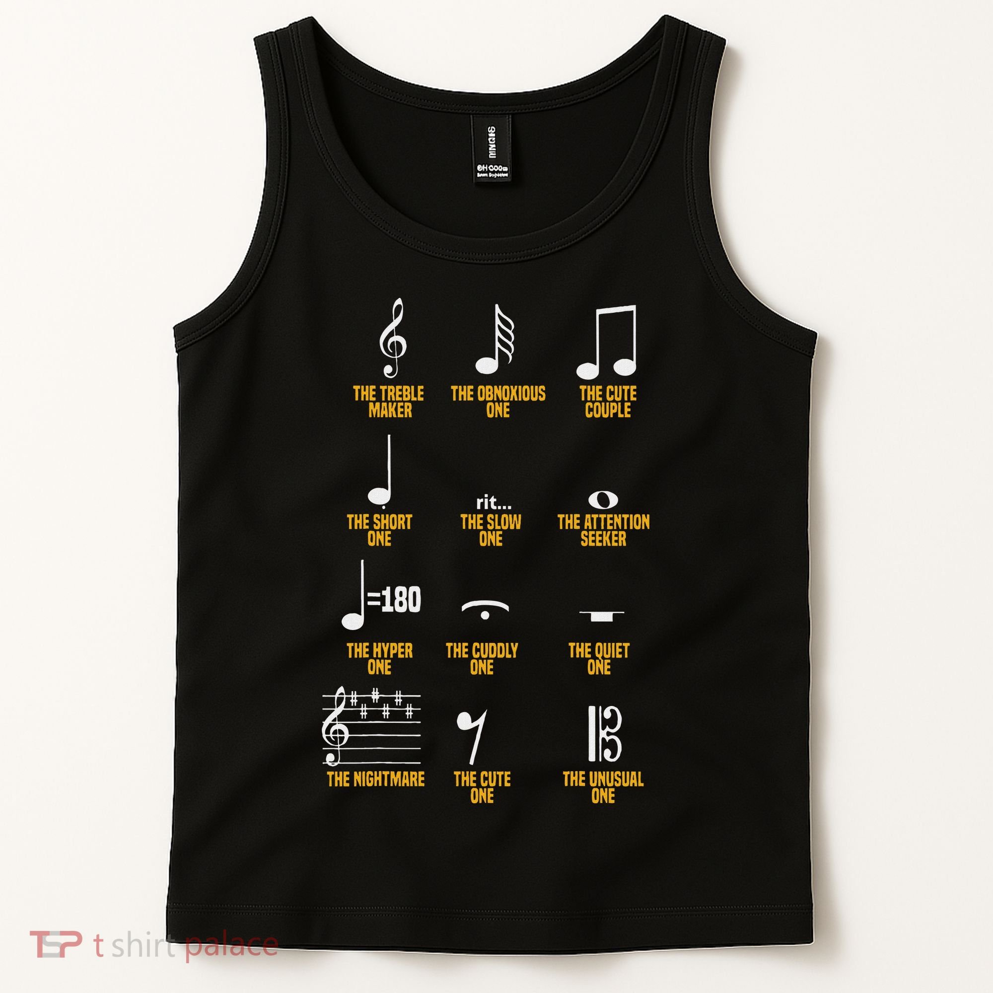 Musical Notes Symbol Definition Humor Musician Tank Top
