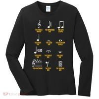 Musical Notes Symbol Definition Humor Musician Women's Long Sleeve Shirt thumb 0
