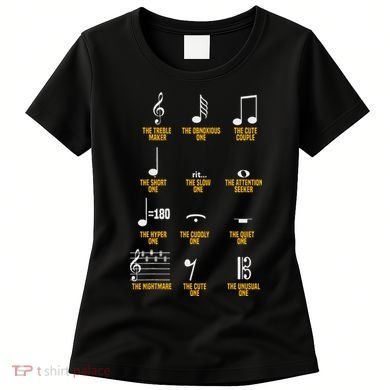 Musical Notes Symbol Definition Humor Musician Women's T-Shirt