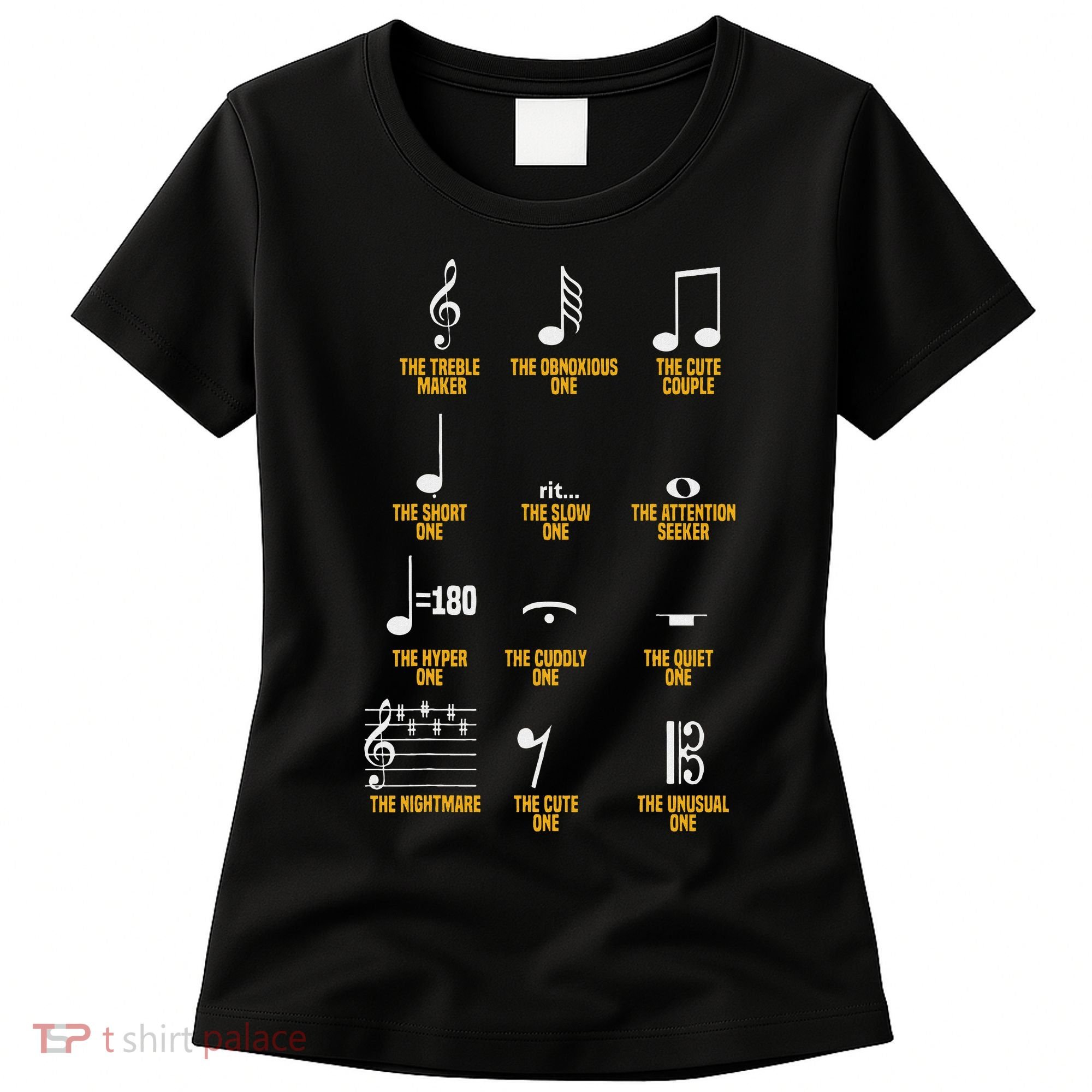 Musical Notes Symbol Definition Humor Musician Women's T-Shirt