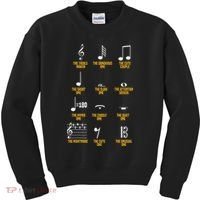 Musical Notes Symbol Definition Humor Musician Kids Sweatshirt thumb 0