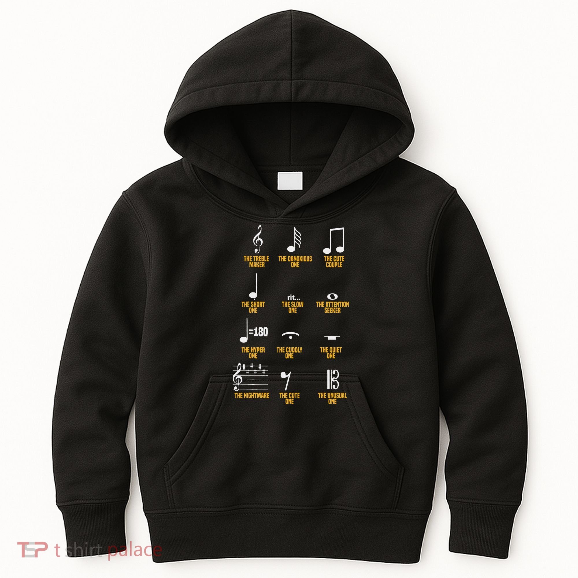 Musical Notes Symbol Definition Humor Musician Kids Hoodie