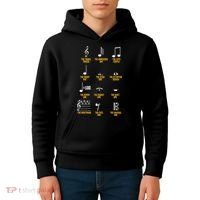 Musical Notes Symbol Definition Humor Musician Kids Hoodie thumb 4