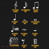 Musical Notes Symbol Definition Humor Musician Kids Hoodie thumb 5