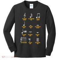Musical Notes Symbol Definition Humor Musician Kids Long Sleeve Shirt thumb 0