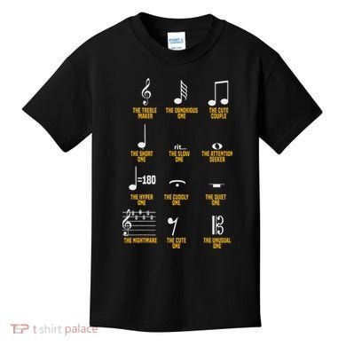 Musical Notes Symbol Definition Humor Musician Kids T-Shirt