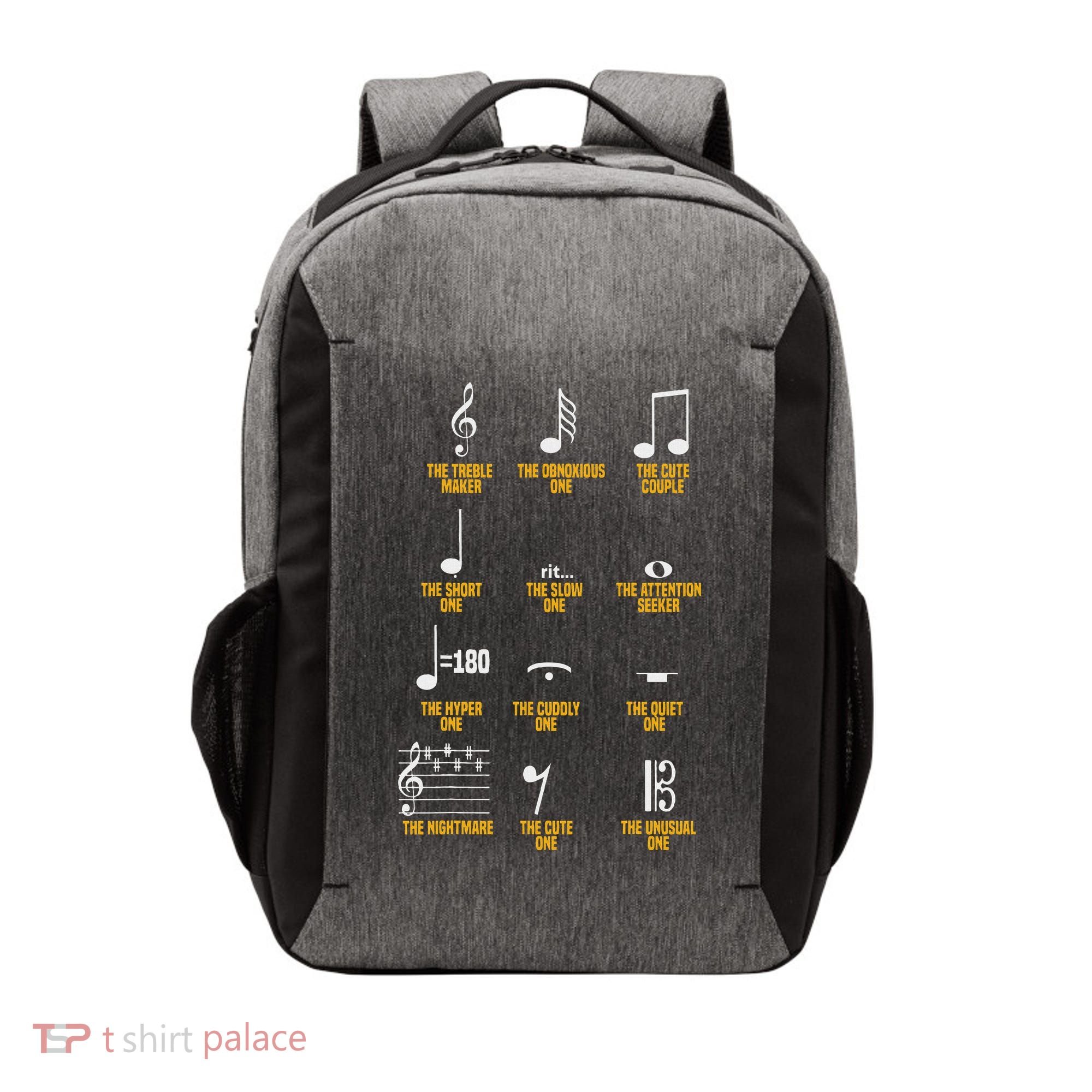 Musical Notes Symbol Definition Humor Musician Vector Backpack