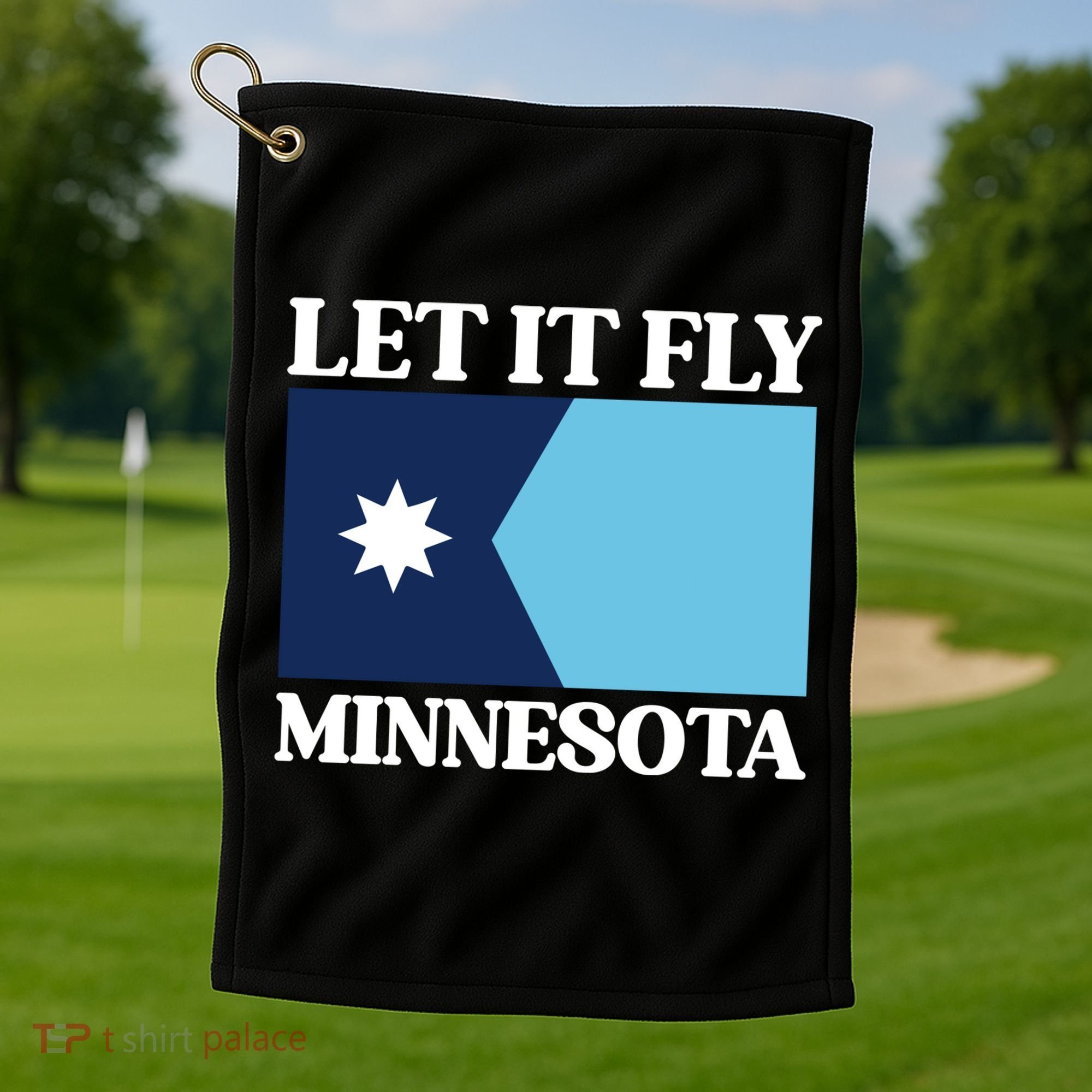 Minnesotas New State Flag Golf Towel