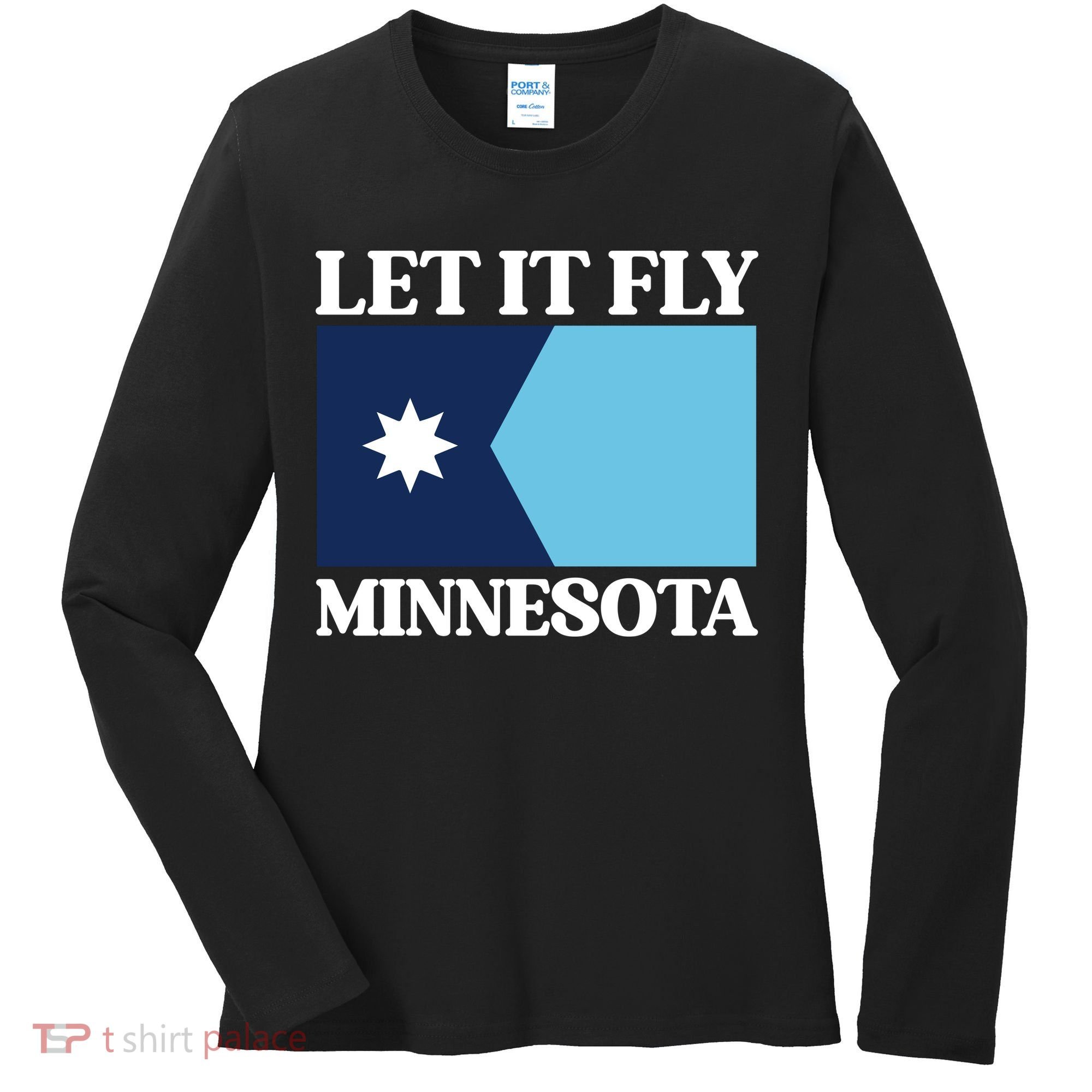 Minnesotas New State Flag Women's Long Sleeve Shirt