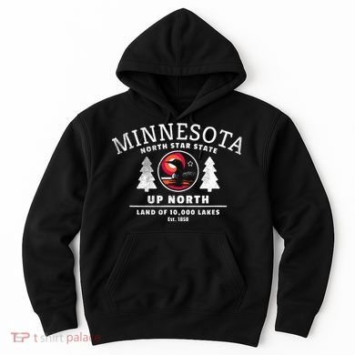 Minnesota North Star State Up North With Loon Hoodie
