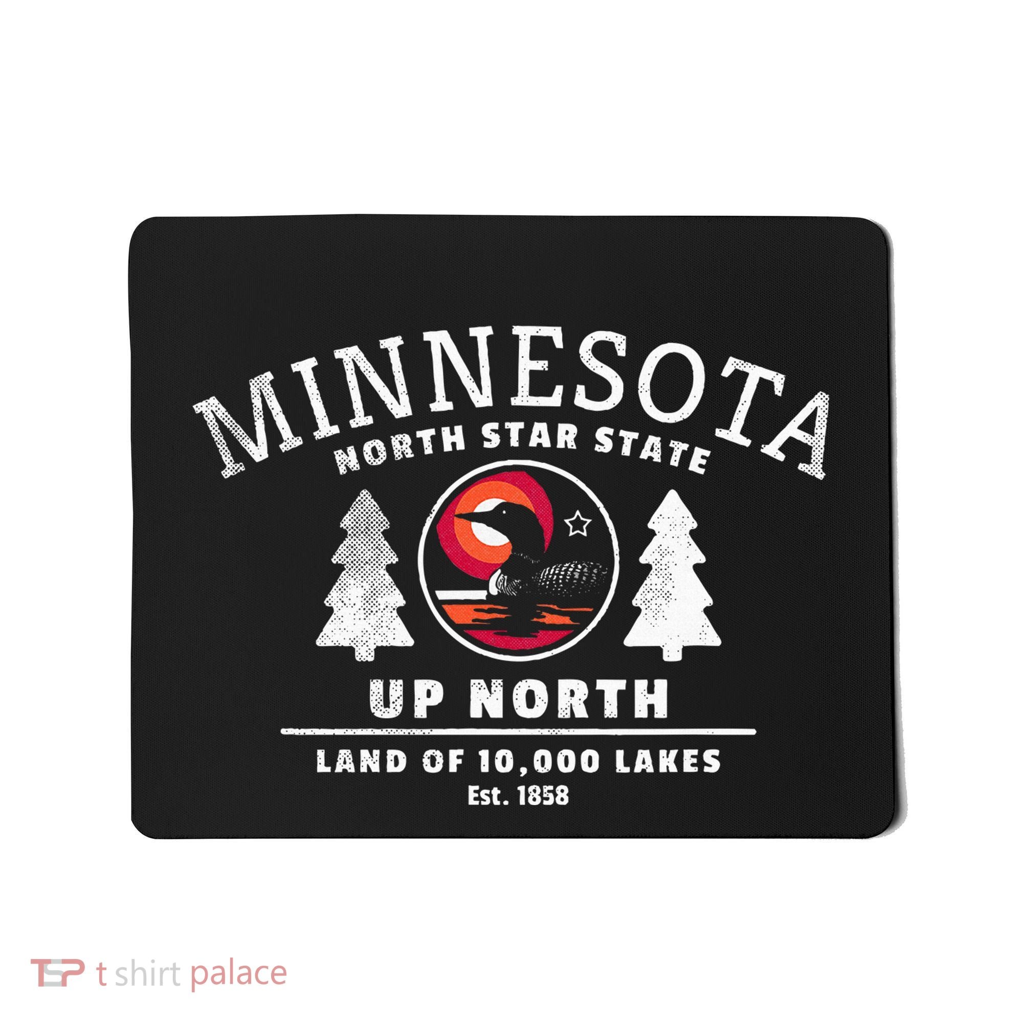 Minnesota North Star State Up North With Loon Mousepad