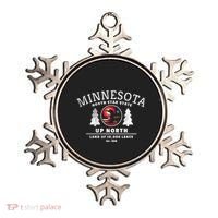 Minnesota North Star State Up North With Loon Ornament thumb 0