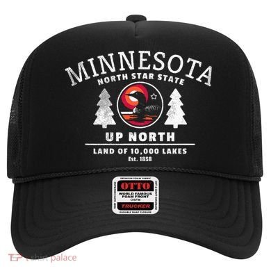 Minnesota North Star State Up North With Loon Hat