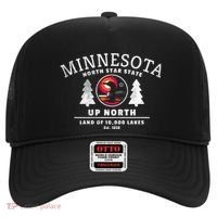 Minnesota North Star State Up North With Loon Hat thumb 0