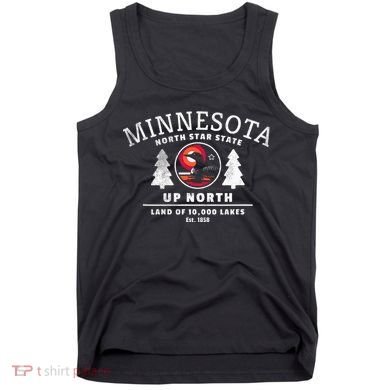 Minnesota North Star State Up North With Loon Tank Top