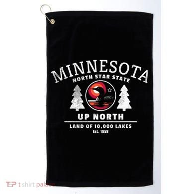 Minnesota North Star State Up North With Loon Golf Towel