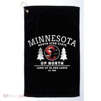 Minnesota North Star State Up North With Loon Golf Towel thumb 0
