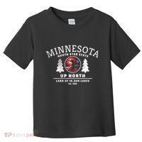 Minnesota North Star State Up North With Loon Toddler T-Shirt thumb 0