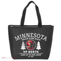 Minnesota North Star State Up North With Loon Tote Bag thumb 0