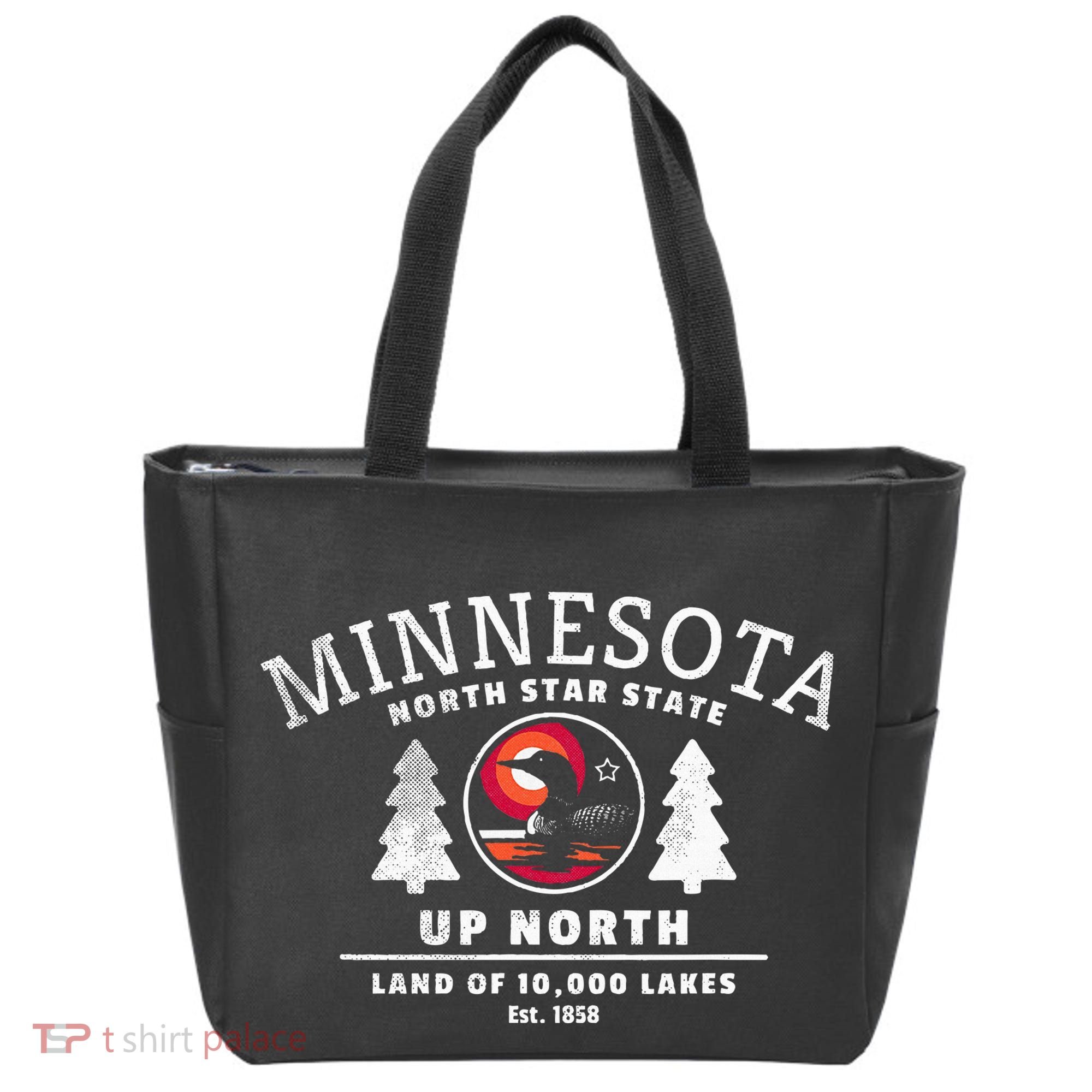 Minnesota North Star State Up North With Loon Tote Bag