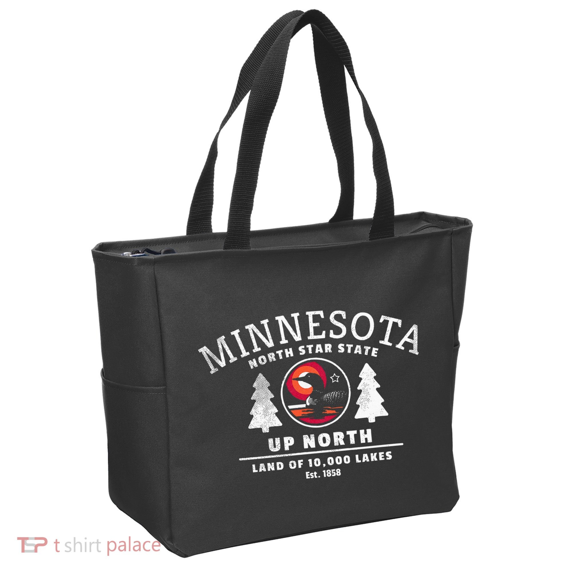 Minnesota North Star State Up North With Loon Tote Bag