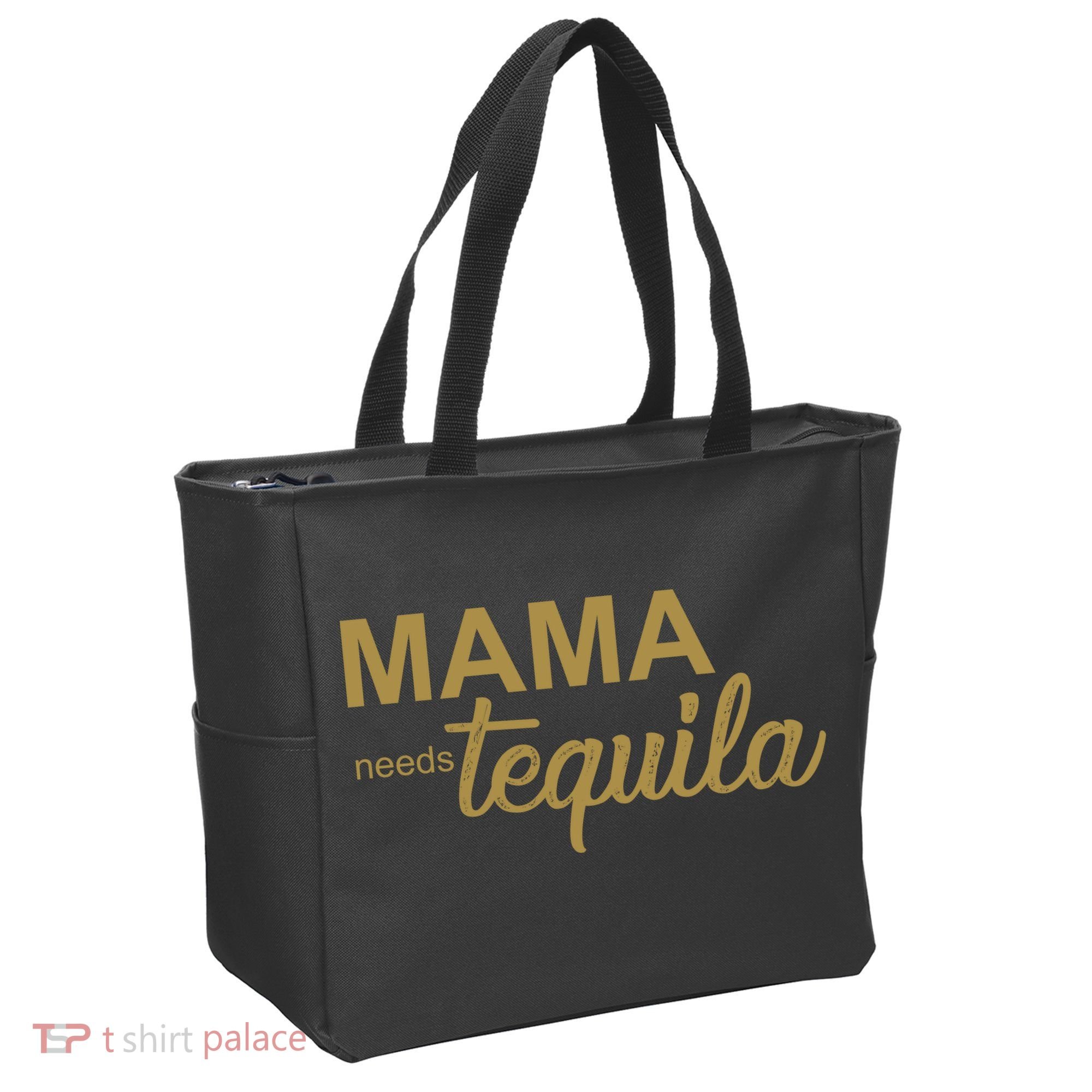 Mama Needs Tequila Funny Gift For Mom Tote Bag