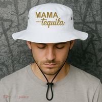 Mama Needs Tequila Funny Gift For Mom Bucket Hat thumb 2