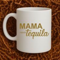Mama Needs Tequila Funny Gift For Mom Coffee Mug thumb 2