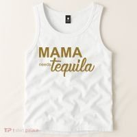 Mama Needs Tequila Funny Gift For Mom Tank Top thumb 2