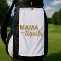 Mama Needs Tequila Funny Gift For Mom Golf Towel thumb 2