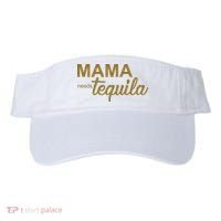 Mama Needs Tequila Funny Gift For Mom Visor thumb 0