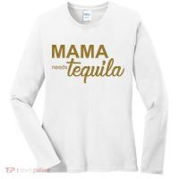Mama Needs Tequila Funny Gift For Mom Women's Long Sleeve Shirt thumb 0