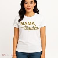 Mama Needs Tequila Funny Gift For Mom Women's T-Shirt thumb 4