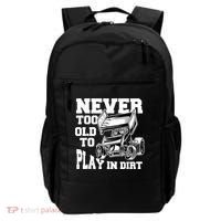 Mens Never Too Old To Play In Dirt Sprint Car Racing Lover Backpack thumb 0