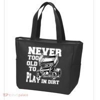 Mens Never Too Old To Play In Dirt Sprint Car Racing Lover Tote Bag thumb 3