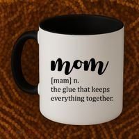 Mom Noun The Glue That Keeps Everything Together Coffee Mug thumb 2