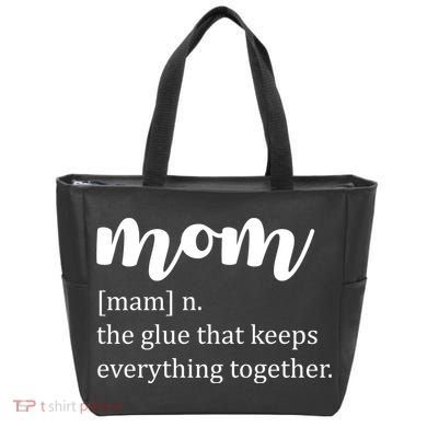 Mom Noun The Glue That Keeps Everything Together Tote Bag