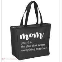 Mom Noun The Glue That Keeps Everything Together Tote Bag thumb 2