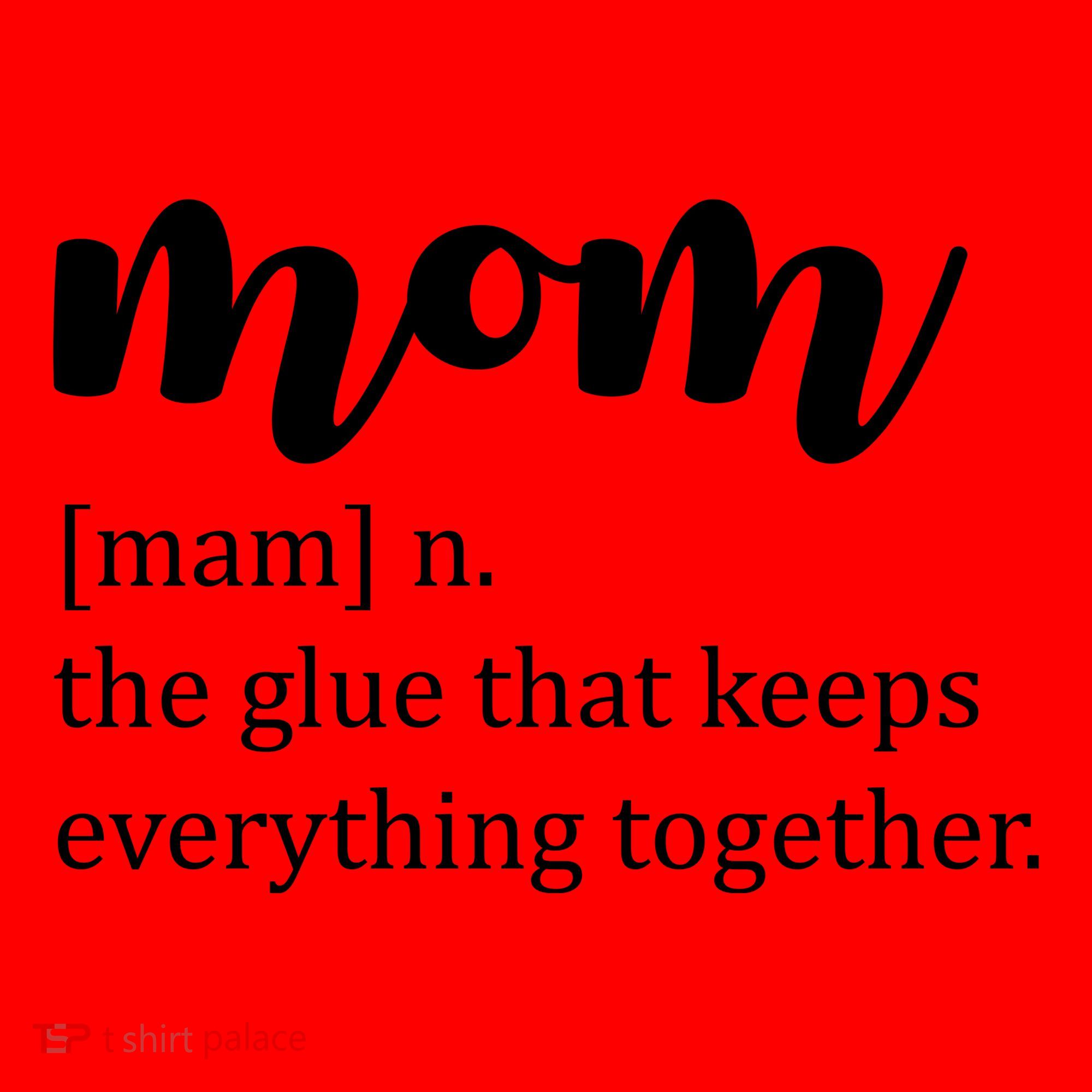 Mom Noun The Glue That Keeps Everything Together Santa Hat