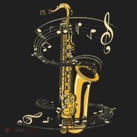 Music Notes Treble Clef Saxophonist Jazz Musician Saxophone Kids Long Sleeve Plaid Pajama Set thumb 2